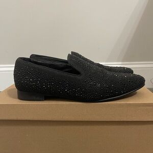 Steve Madden Cashh Loafer Crystal Embellished Slip-On Loafers